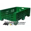 Foto articolo dell\'articolo AgriBox 800x1200 h410 mm, plastica ventilata, pareti/fondo forati, idoneo agricoltura, tara 15 kg.