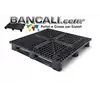 Foto articolo dell\'articolo Bancale 100x120 cm, plastica grigliata rettangolare, 3 slitte, medie portate, tara 17 kg.