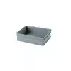 Foto articolo dell\'articolo Cassetta in plastica 400x300h100 mm. senza maniglia passante. Peso Tara 0,500 Kg.