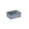 Foto articolo dell\'articolo Contenitore robusto 400x300x140 mm, plastica atossica, 12 L, 2 maniglie, tara 0,6 kg.